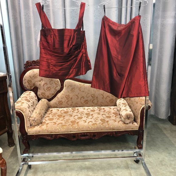 NEW 2-Piece Cranberry Mother of the Bride/Groom Formal Holiday Dress SIZE 8 - Picture 3 of 14